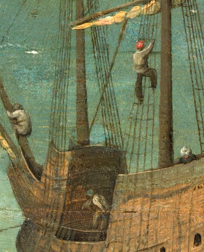Ship Rigging (detail) from Tower of Babel, 1563 by Pieter Bruegel the Elder